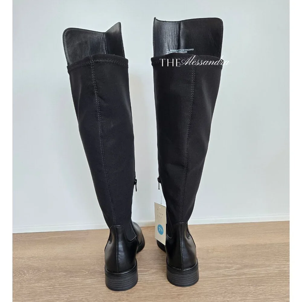 Black Boots Women’s Size 7.5 Memory Foam Insole New in Box Tall